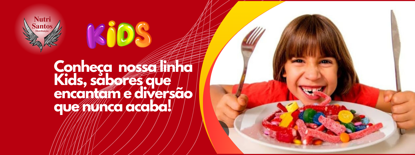 Delicie-se com a nossa linha Kids de doces sabores que encantam e diversão que nunca acaba!